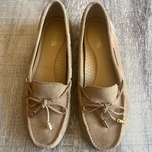 Michael Kors Driving Moccasin Sutton Suede Flats